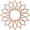 Ekena Millwork Daisy Wood Fretwork Pierced Ceiling Medallion, Cherry, 32"OD x 11 1/8"ID x 1/4"T CMWP32X32X0250DACH - alternate 2